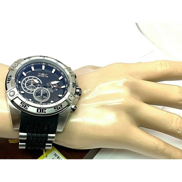 Invicta Men's Blue and Silver Watch - Picture 4 of 10